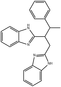 2-[1-(1H-benzimidazol-2-ylmethyl)-2-phenylpropyl]-1H-benzimidazole Struktur