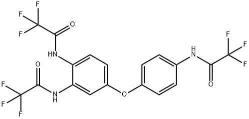 N-(4-{3,4-bis[(trifluoroacetyl)amino]phenoxy}phenyl)-2,2,2-trifluoroacetamide Struktur