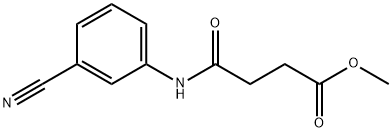 methyl 4-(3-cyanoanilino)-4-oxobutanoate Struktur