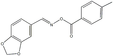 1,3-benzodioxole-5-carbaldehyde O-(4-methylbenzoyl)oxime Struktur