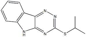 isopropyl 5H-[1,2,4]triazino[5,6-b]indol-3-yl sulfide Struktur