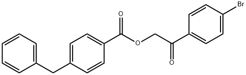 2-(4-bromophenyl)-2-oxoethyl 4-benzylbenzoate Struktur