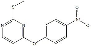 4-{4-nitrophenoxy}-2-(methylsulfanyl)pyrimidine Struktur