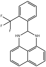 2-[2-(trifluoromethyl)phenyl]-2,3-dihydro-1H-perimidine Struktur