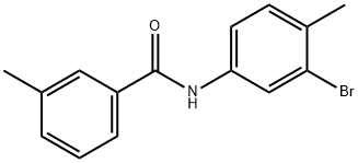 N-(3-bromo-4-methylphenyl)-3-methylbenzamide Struktur