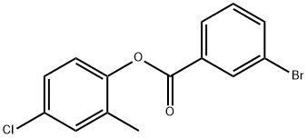 4-chloro-2-methylphenyl 3-bromobenzoate Struktur