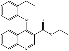 ethyl 4-(2-ethylanilino)-3-quinolinecarboxylate Struktur