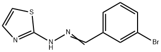 3-bromobenzaldehyde 1,3-thiazol-2-ylhydrazone Struktur