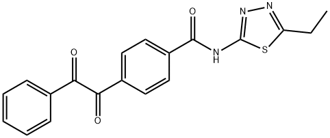 N-(5-ethyl-1,3,4-thiadiazol-2-yl)-4-[oxo(phenyl)acetyl]benzamide Struktur