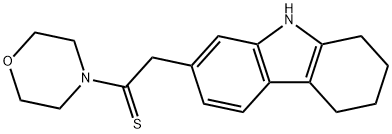 7-[2-(4-morpholinyl)-2-thioxoethyl]-2,3,4,9-tetrahydro-1H-carbazole Struktur