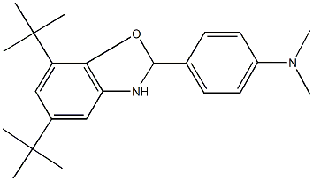 4-(5,7-ditert-butyl-2,3-dihydro-1,3-benzoxazol-2-yl)-N,N-dimethylaniline Struktur