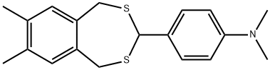 N-[4-(7,8-dimethyl-1,5-dihydro-2,4-benzodithiepin-3-yl)phenyl]-N,N-dimethylamine Struktur