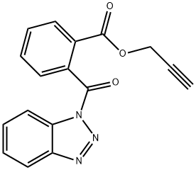 2-propynyl 2-(1H-1,2,3-benzotriazol-1-ylcarbonyl)benzoate Struktur