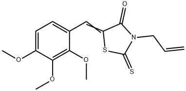 3-allyl-2-thioxo-5-(2,3,4-trimethoxybenzylidene)-1,3-thiazolidin-4-one Struktur