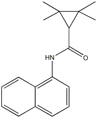 2,2,3,3-tetramethyl-N-(1-naphthyl)cyclopropanecarboxamide Struktur