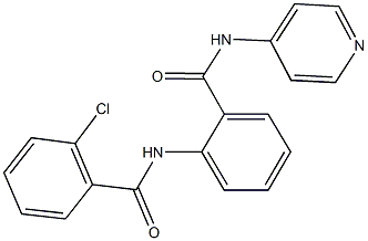 2-[(2-chlorobenzoyl)amino]-N-(4-pyridinyl)benzamide Struktur