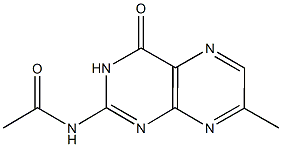 N-(7-methyl-4-oxo-3,4-dihydro-2-pteridinyl)acetamide Struktur