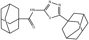 N-[5-(1-adamantyl)-1,3,4-thiadiazol-2-yl]-1-adamantanecarboxamide Struktur