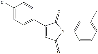 3-(4-chlorophenyl)-1-(3-methylphenyl)-1H-pyrrole-2,5-dione Struktur