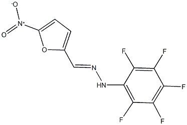 5-nitro-2-furaldehyde (2,3,4,5,6-pentafluorophenyl)hydrazone Struktur