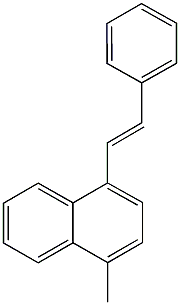 1-methyl-4-(2-phenylvinyl)naphthalene Struktur