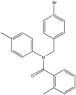 N-(4-bromobenzyl)-2-methyl-N-(4-methylphenyl)benzamide Struktur