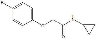 N-cyclopropyl-2-(4-fluorophenoxy)acetamide Struktur