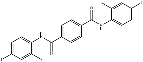 N~1~,N~4~-bis(4-iodo-2-methylphenyl)terephthalamide Struktur