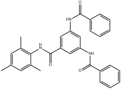 3,5-bis(benzoylamino)-N-mesitylbenzamide Struktur