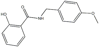 2-hydroxy-N-(4-methoxybenzyl)benzamide Struktur