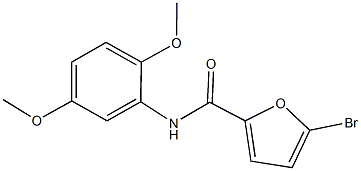 5-bromo-N-(2,5-dimethoxyphenyl)-2-furamide Struktur