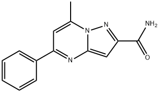 7-methyl-5-phenylpyrazolo[1,5-a]pyrimidine-2-carboxamide Struktur