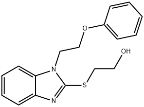 2-{[1-(2-phenoxyethyl)-1H-benzimidazol-2-yl]sulfanyl}ethanol Struktur