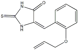 5-[2-(allyloxy)benzylidene]-2-thioxo-4-imidazolidinone Struktur