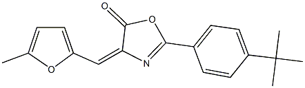 2-(4-tert-butylphenyl)-4-[(5-methyl-2-furyl)methylene]-1,3-oxazol-5(4H)-one Struktur