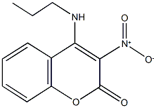 3-nitro-4-(propylamino)-2H-chromen-2-one Struktur