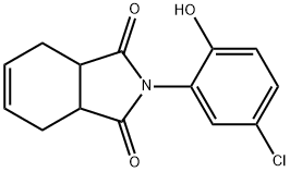 2-(5-chloro-2-hydroxyphenyl)-3a,4,7,7a-tetrahydro-1H-isoindole-1,3(2H)-dione Struktur