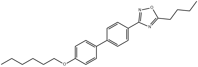 4'-(5-butyl-1,2,4-oxadiazol-3-yl)[1,1'-biphenyl]-4-yl hexyl ether Struktur