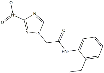 N-(2-ethylphenyl)-2-{3-nitro-1H-1,2,4-triazol-1-yl}acetamide Struktur