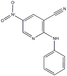 2-anilino-5-nitronicotinonitrile Struktur