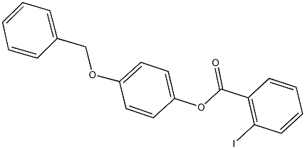 4-(benzyloxy)phenyl 2-iodobenzoate Struktur