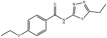 4-ethoxy-N-(5-ethyl-1,3,4-thiadiazol-2-yl)benzamide Struktur