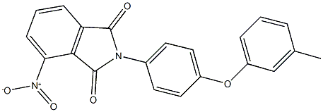 4-nitro-2-[4-(3-methylphenoxy)phenyl]-1H-isoindole-1,3(2H)-dione Struktur