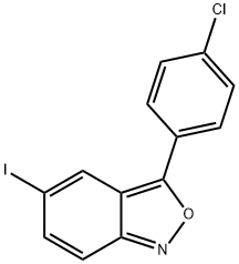 3-(4-chlorophenyl)-5-iodo-2,1-benzisoxazole Struktur