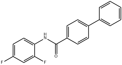 N-(2,4-difluorophenyl)[1,1'-biphenyl]-4-carboxamide Struktur