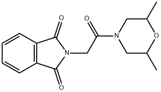 2-[2-(2,6-dimethyl-4-morpholinyl)-2-oxoethyl]-1H-isoindole-1,3(2H)-dione Struktur