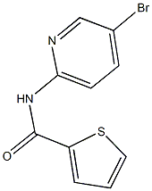 N-(5-bromo-2-pyridinyl)-2-thiophenecarboxamide Struktur