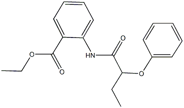 ethyl 2-[(2-phenoxybutanoyl)amino]benzoate Struktur