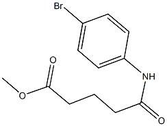 methyl 5-(4-bromoanilino)-5-oxopentanoate Struktur