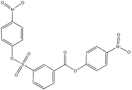 4-nitrophenyl 3-({4-nitrophenoxy}sulfonyl)benzoate Struktur